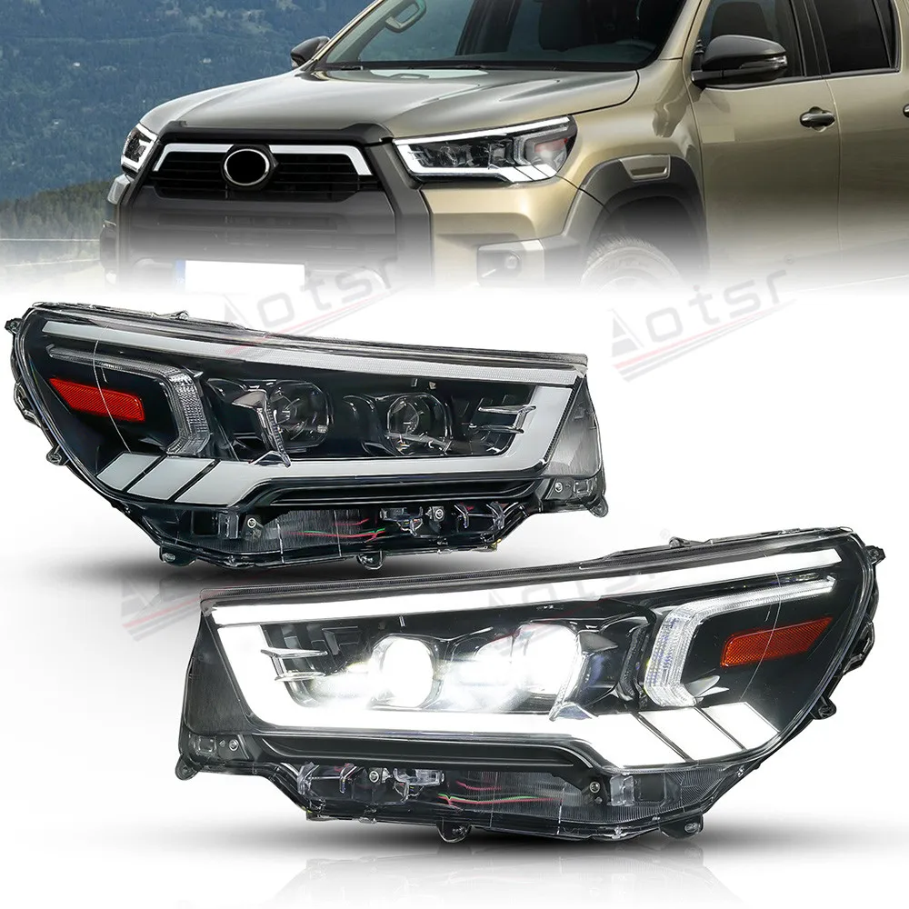  TOTMOX Parachoques delantero de coche LH/RH luz antiniebla DRL  Accesorios para auto, luz LED de circulación diurna, compatible con Toyota  Hilux 2020 2021, luz blanca y ámbar : Automotriz