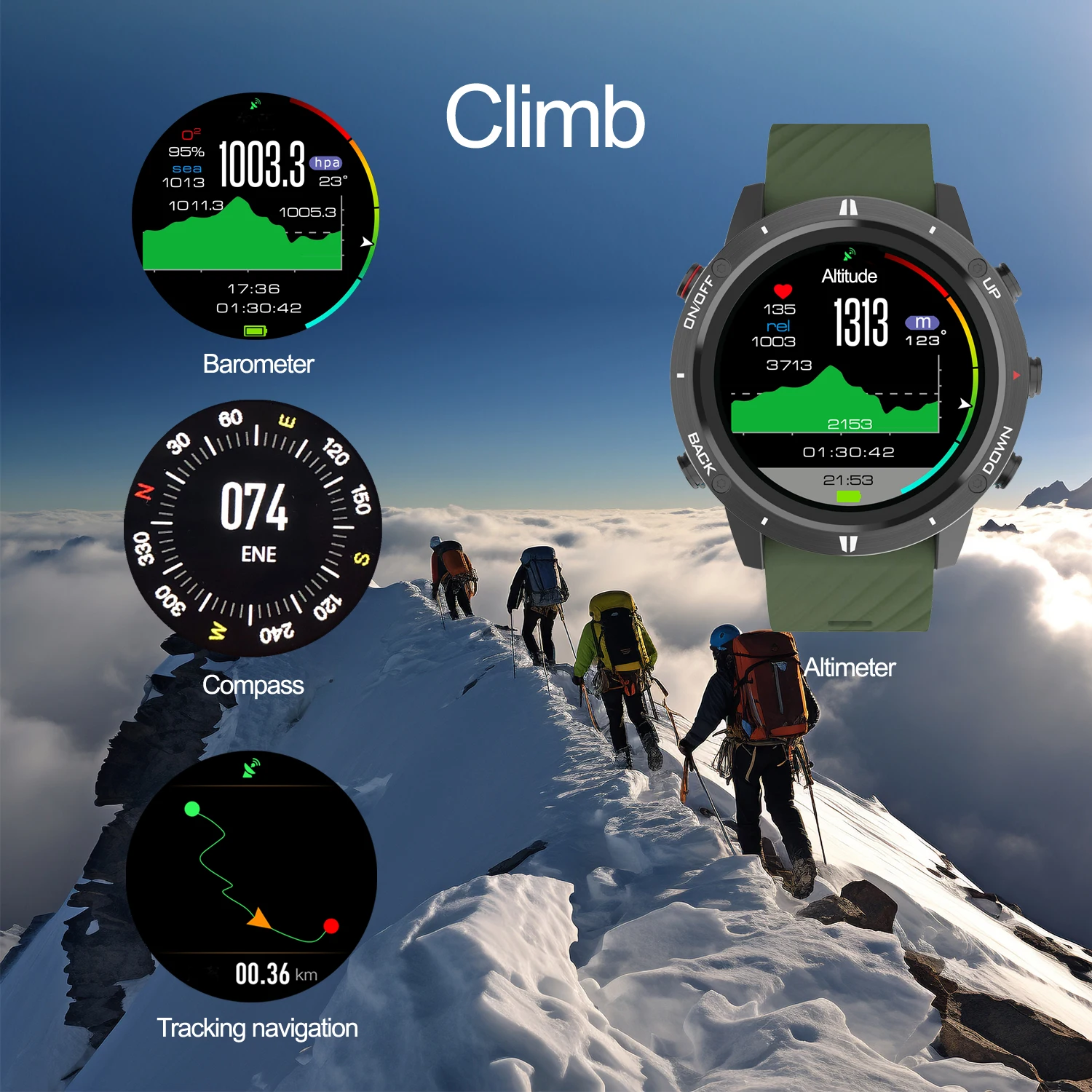 SUNROAD  ī  ġ BLE 5.0, ȭ ź GPS, ħ, ö 3  , 1.28 ġ IPS TFT ÷, ȵ̵ IOS, G5