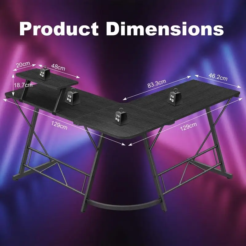 Computer Desk Gaming Furniture Gamer Desk L Shaped 1
