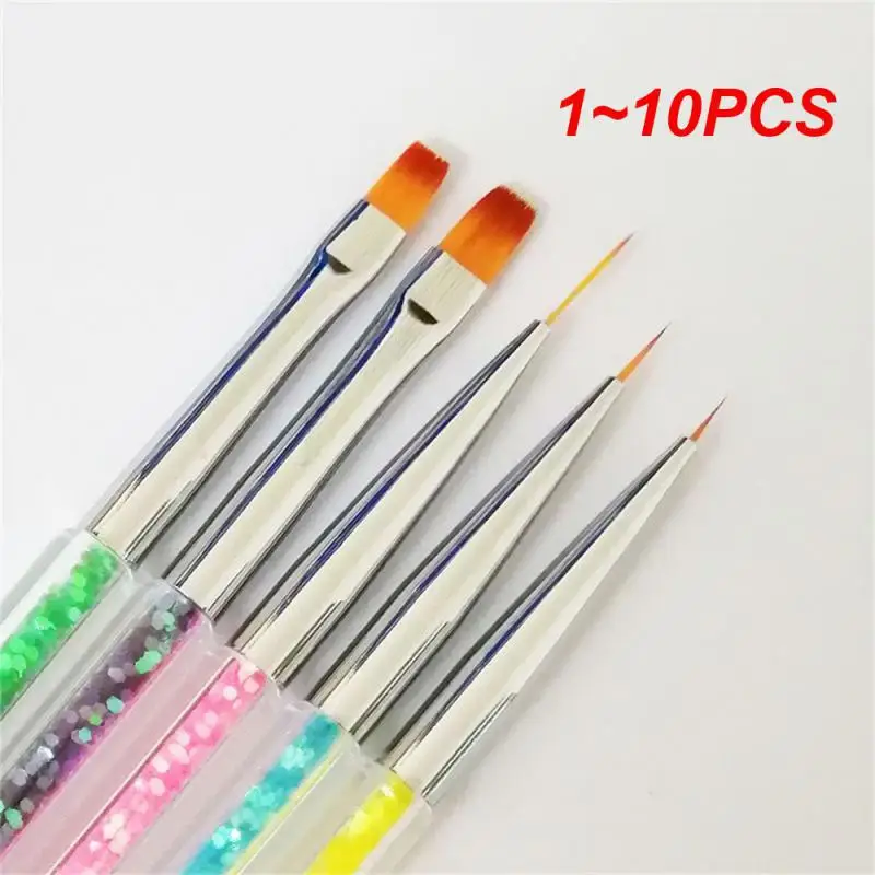 

1~10PCS Nails Art Dotting Pen Acrylic Drawing Liner Supplies Brush Rhinestone Gems Picker UV Gel Painting Manicure Accessoires