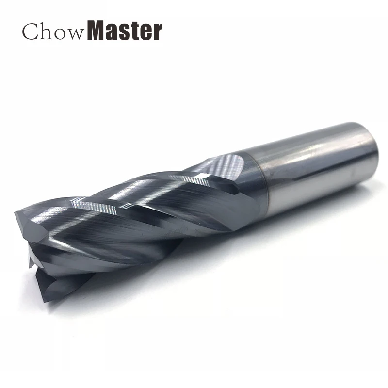 

4,5,6,8,12mm Cutting 4 Flute Alloy Carbide Tungsten Steel Milling Cutter CNC Machine Cutting Tools End Mil HRC70 CARBID End Mill