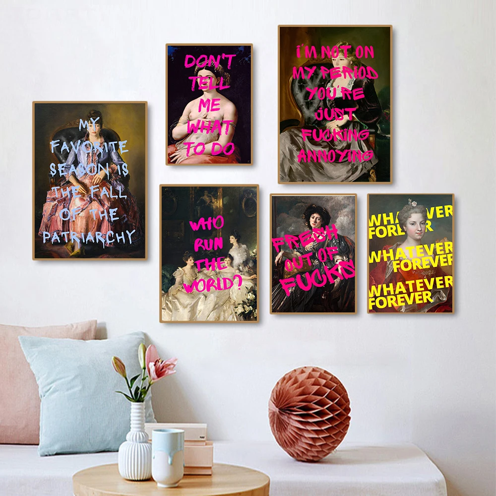 Canvas Wall Picture, Eclectic Decor, Canvas Poster, Gang Poster