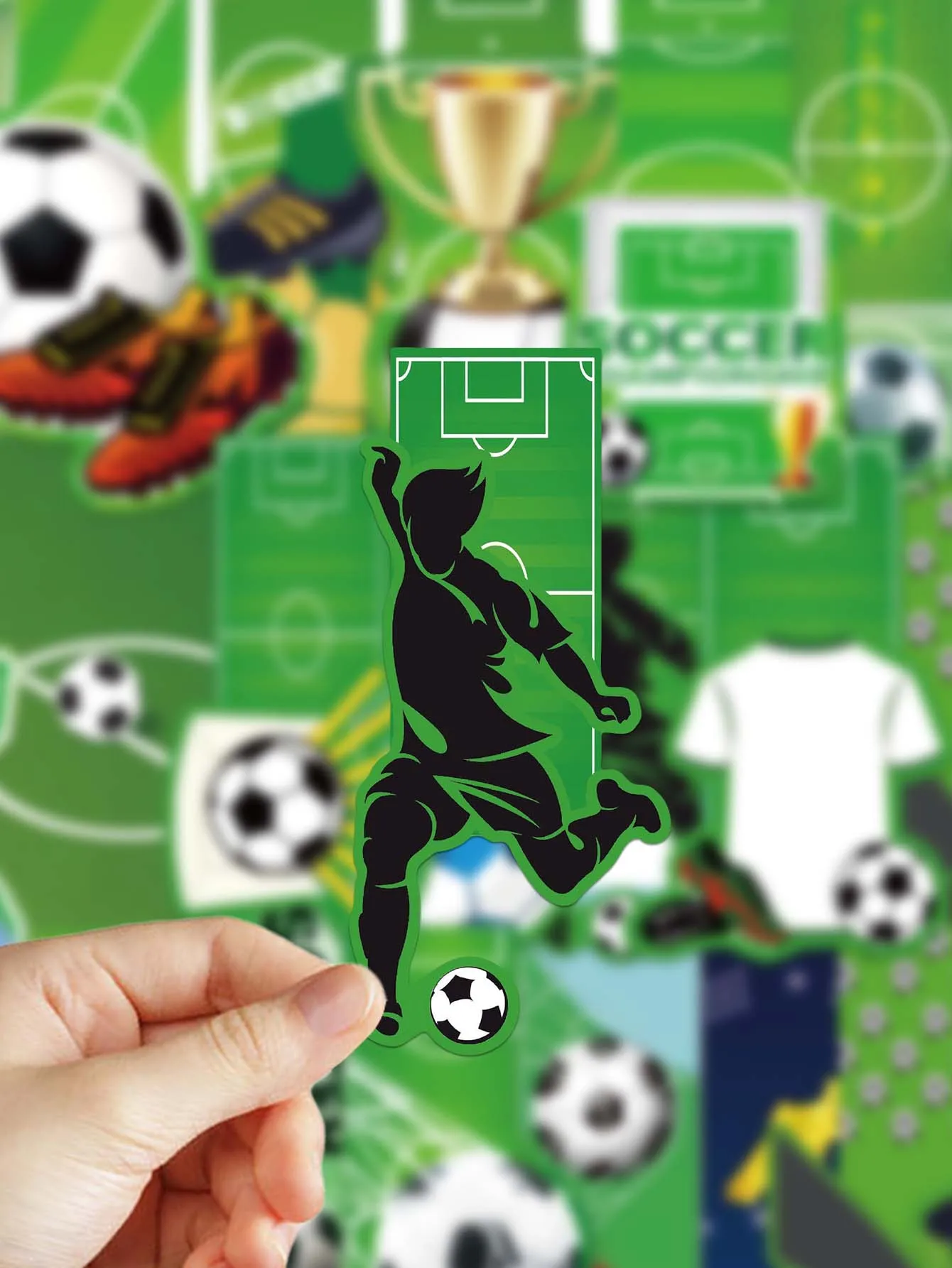 30PCS Creative Football-Themed Decorative Bookmarks