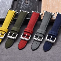 Bracelet en silicone pour Apple Watch 49mm 45mm 41mm 44mm 40mm 46 IWatch Series 10 9 8 7 SE Ultra 2 3, bracelet en tissu nylon 2