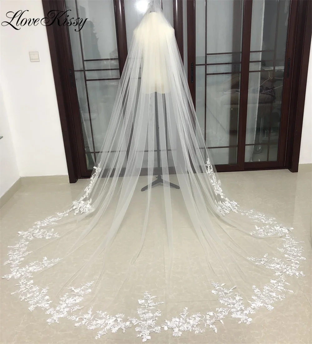 Bridal Veil 1 Tier Long Wedding Veil With Comb for Bride 300cm