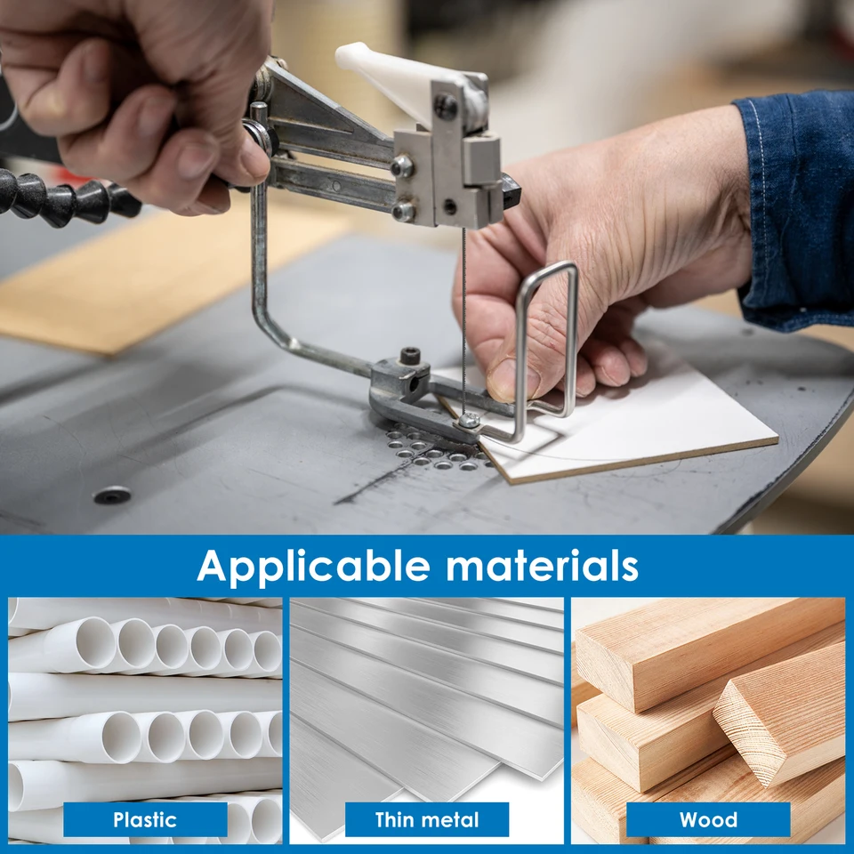 60 Lames De Scie à Chantourner – Extrémité Broche, 15TPI/18TPI/24TPI – Pour Bois, Plastique, Métaux Non Ferreux