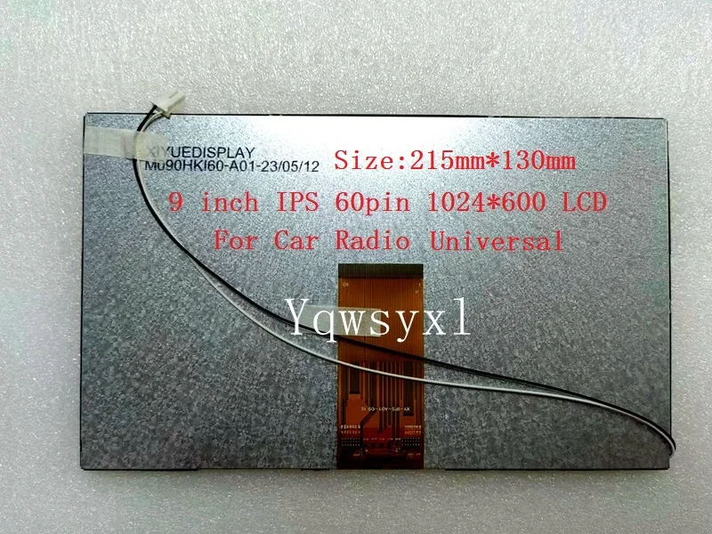 Navegação Universal do Carro Ips Lcd Carplay Polegada 60pin 1024×600 Rádio 230×130 mm Txd090hih60 Kl-bi090424905 Substituição