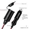12V 24V 20A Socket Plug with Indicator Light Cigarette Lighter Female Power Extension Cable Car Male Female Extension Cable 3