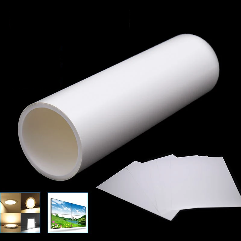 LED Light Film Reflective White LCD Backlight Light Guide for Guide Plate LED Strip,Flat Lamp,Light Box