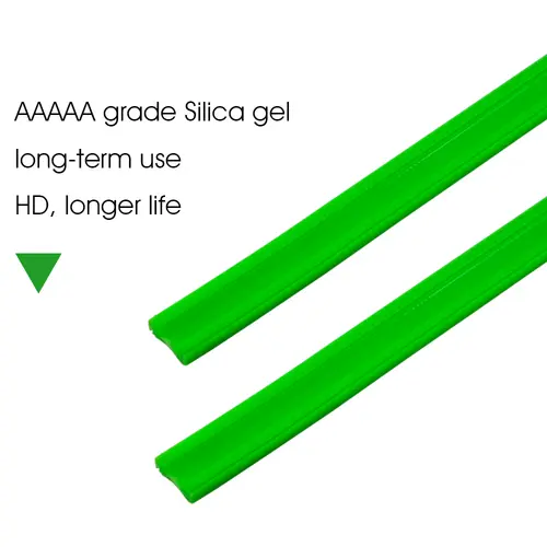 2pcs High Quality Boneless silica gel Car Wiper Blade refill Strips Windscreen 6mm 26" 28" 30" 32" Windshield car accessories - Image 2