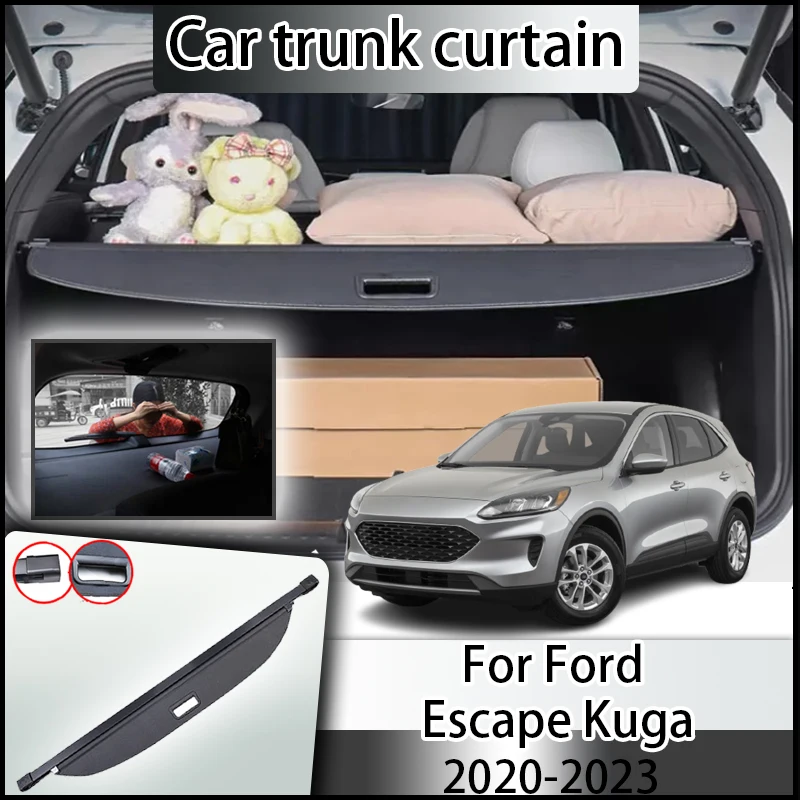 CarDesign AI Bumperbescherming geschikt voor Ford Kuga 3 ST-Line & Vignale 2019-2024 (5-deurs SUV): complete set met op maat gemaakte lakbeschermingsfolie, krasbescherming voor kofferbak/bumper auto