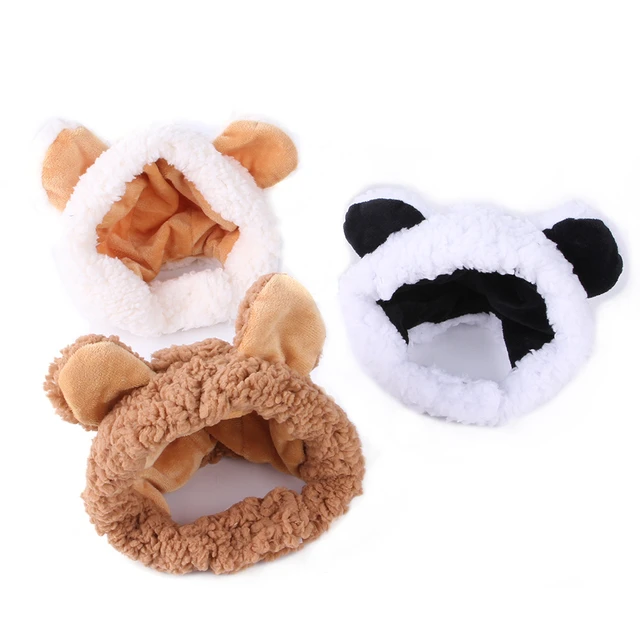 Cat Cute Cartoon Decorative Funny Cat Headwear Cat Dog Hat Headgear Pet  Cute Funny Artifact Warm Plush Pet Hat Pet Photo Props