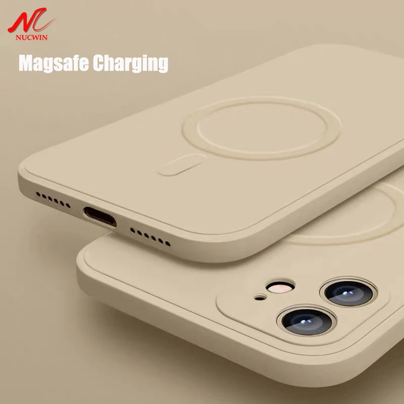 Liquid Silicone Magnetic Case for iPhone 12 Pro Max 11Pro X Xs Xr 7 8 Plus 13 Mini Wireless Charger Magsafing Magnet Back Cover best cases for iphone 13 pro max