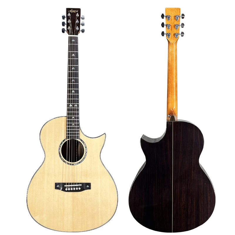 

Aiersi brand custom guitar music cutaway acoustic guitar for sale