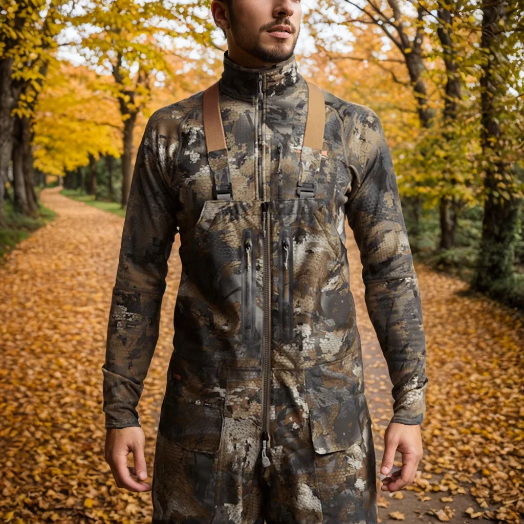 Hunting Trousers Hifad Men's Hudson hunting suit camouflage trousers hunting bib