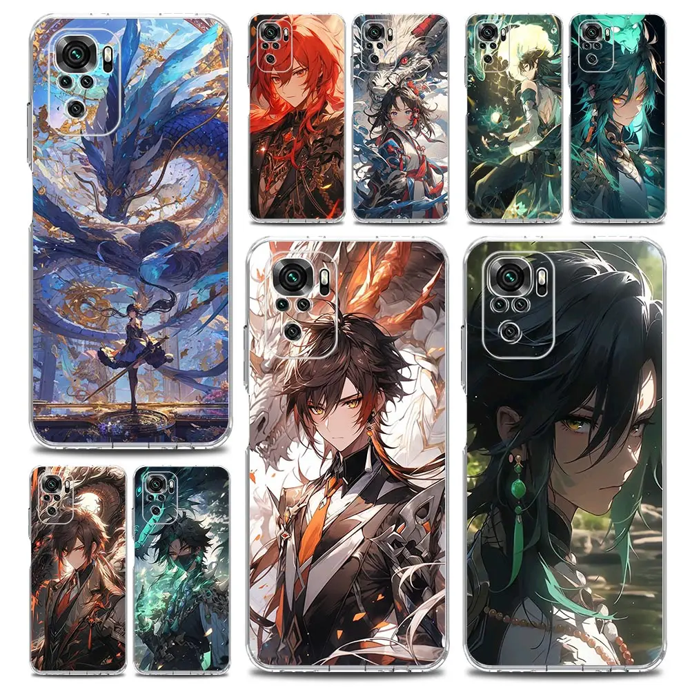 Genshin Impact Dragon Zhongli Themed Phone Case Cover