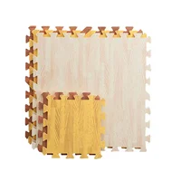 Eva Foam Floor Mat Interlocking Puzzle Tile Wooden Grain Kids Playmat For Yoga Gym Kids Game Tiles Bedroom Livingroom Soft Floor 1