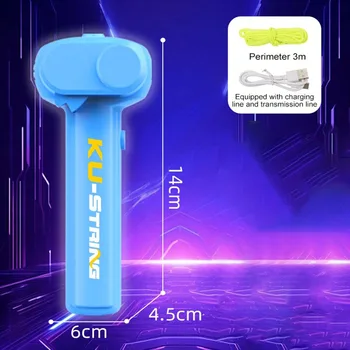 Glowing Rope Launcher Toy, a flying rope loop in the air, brings endless tricks and fun, suitable for outdoor festival party int 7
