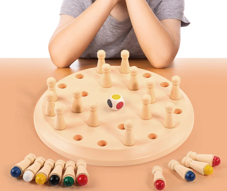 Montessori Memory Matching Chess Game For Kids Educational Toy_voghion.com