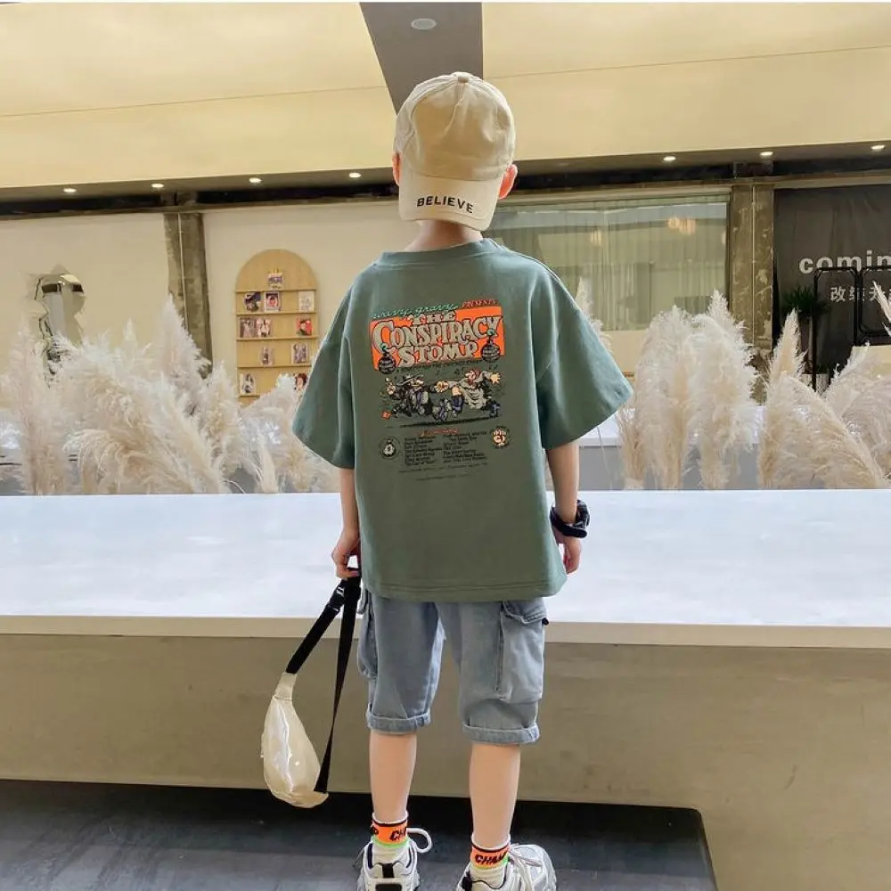 T-shirt For Boys Baby boy Clothes Short-sleeve Tee Children Top T shirt For Summer Toddler Child Kids Clothes New Arrival 6