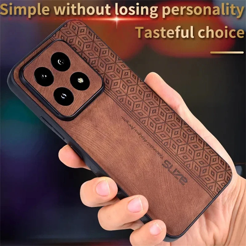 Luxury Leather Business Phone Case - Sleek Protective Back Cover