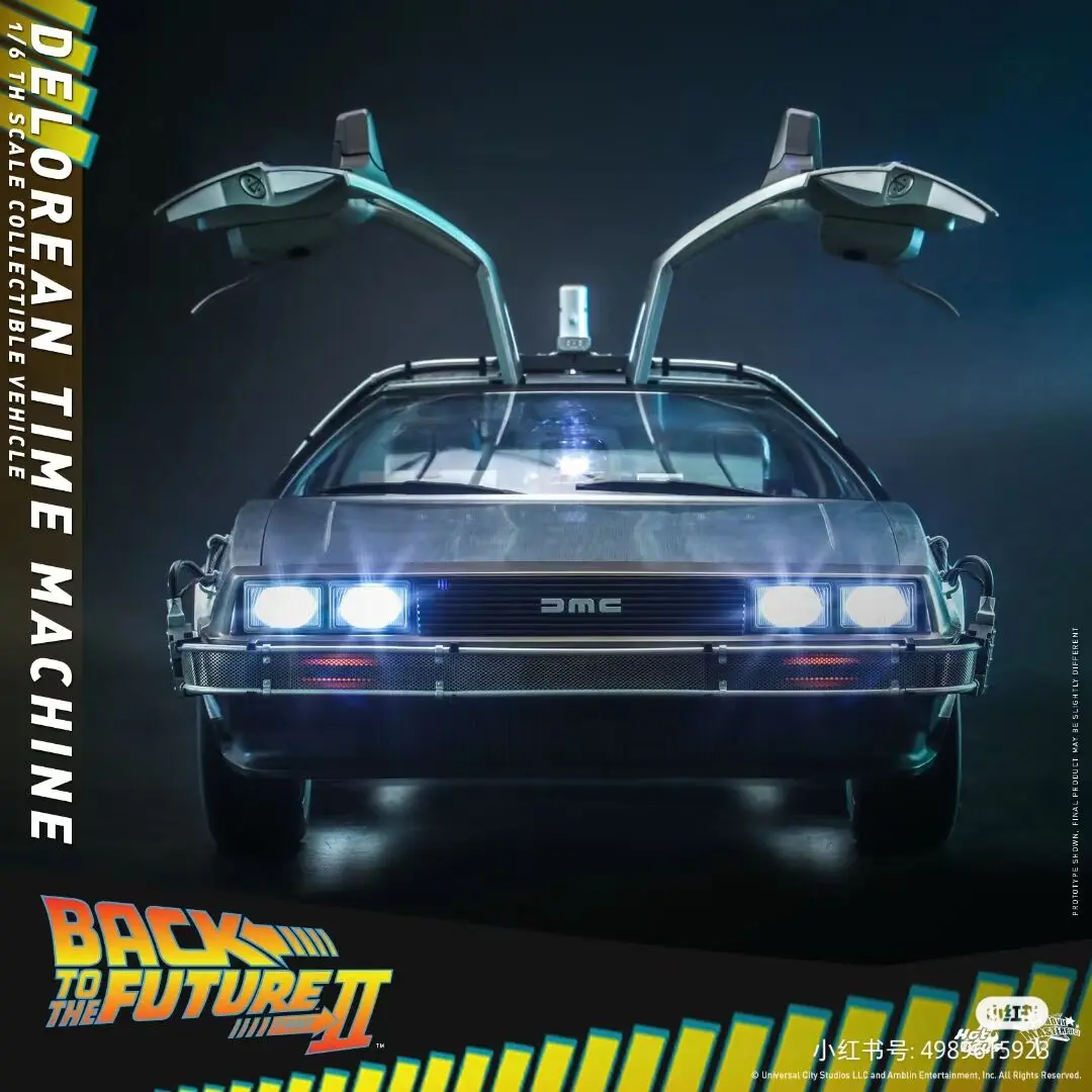 

Игрушки Hottoys Ht 1/6 Mms636, 72 см, машина времени «Назад в будущее Ii-», коллекционная машина Delorean, рождественские подарки