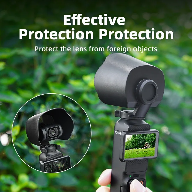 Lens Sun Hood Sunshade for DJI Osmo Pocket 3 ABS Case Prevent Glare Sun Cap Handheld Gimbal Camera Accessorie action camera accessories,camera accessories,handheld gimbal accessories