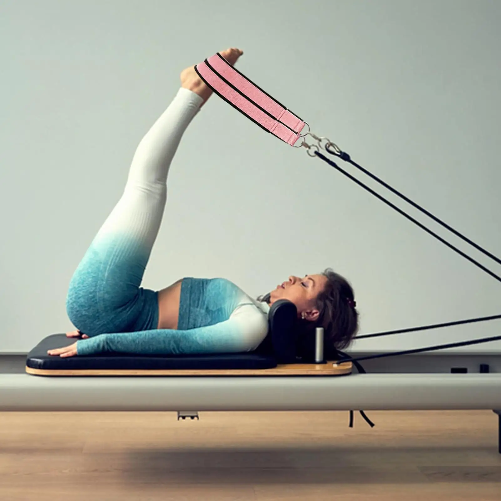 Pilates Reformer Straps D-Ring 2 Pieces Exercise Equipment Pilates Reformer Handles For Home Workout Gym Yoga Studio Barre Class