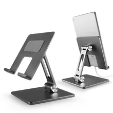  Metal Desk Mobile Phone Holder Stand for IPhone IPad Xiaomi Adjustable Desktop Tablet Holder Universal Table Cell Phone Stand 