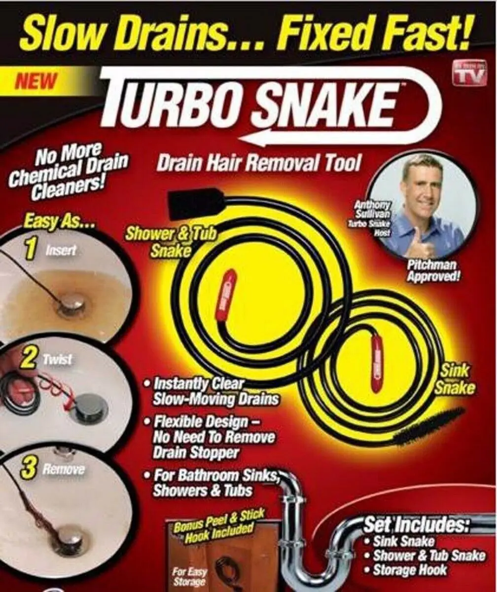 MultifunctionUniversalAsseenonSnakeTurboDrainFlexibleStick