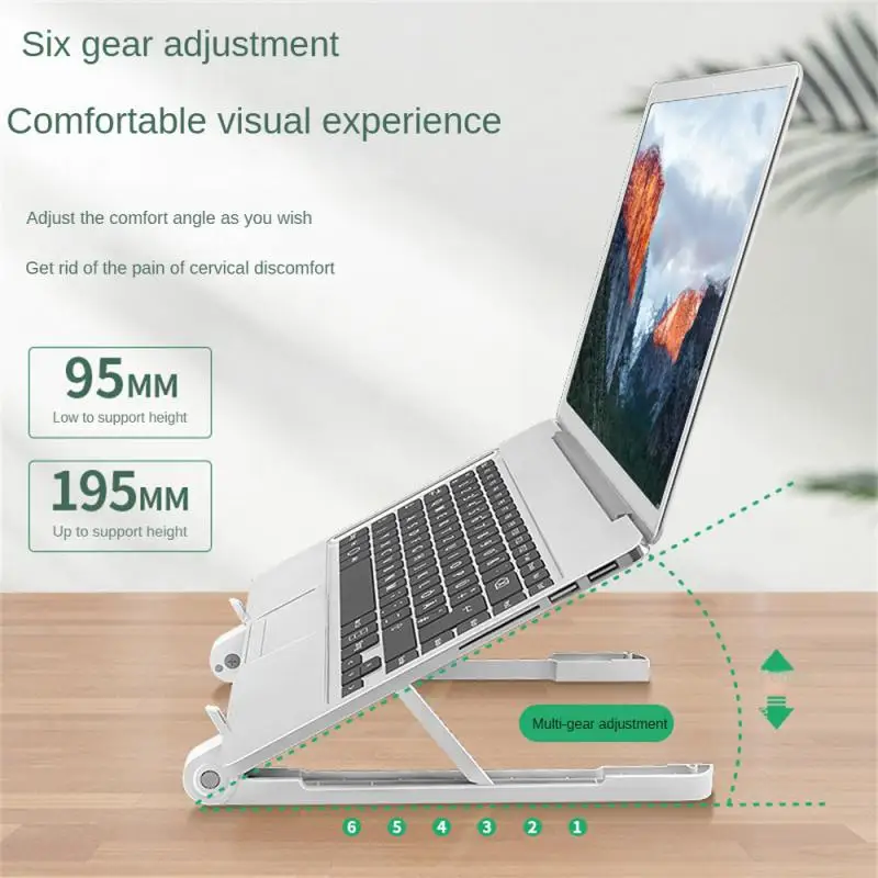 

Multifunctional Adjustable Height Notebook Stand Computer Desktop Heightening Fast Heat Dissipation Foldable Lifting Computer