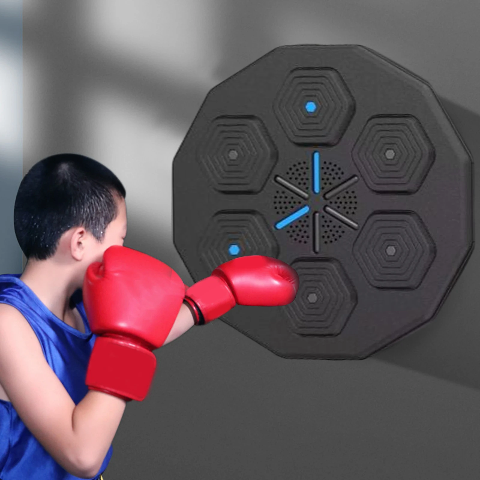 Machine de boxe de musique intelligente Tapis de boxe électronique mural  Machine d'entraînement de boxe pour enfants/adultes