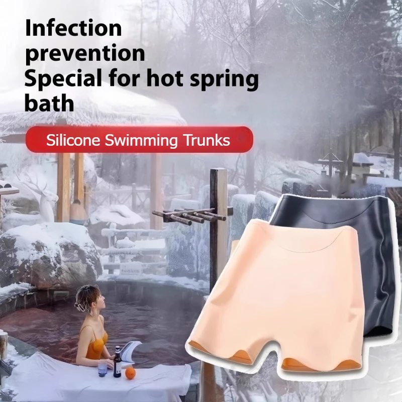 Sous-vêtements de bain en Silicone pour femmes, bain de source chaude, protection imperméable, hygiène Invisible, maillot de bain confortable, Boxer pour hommes