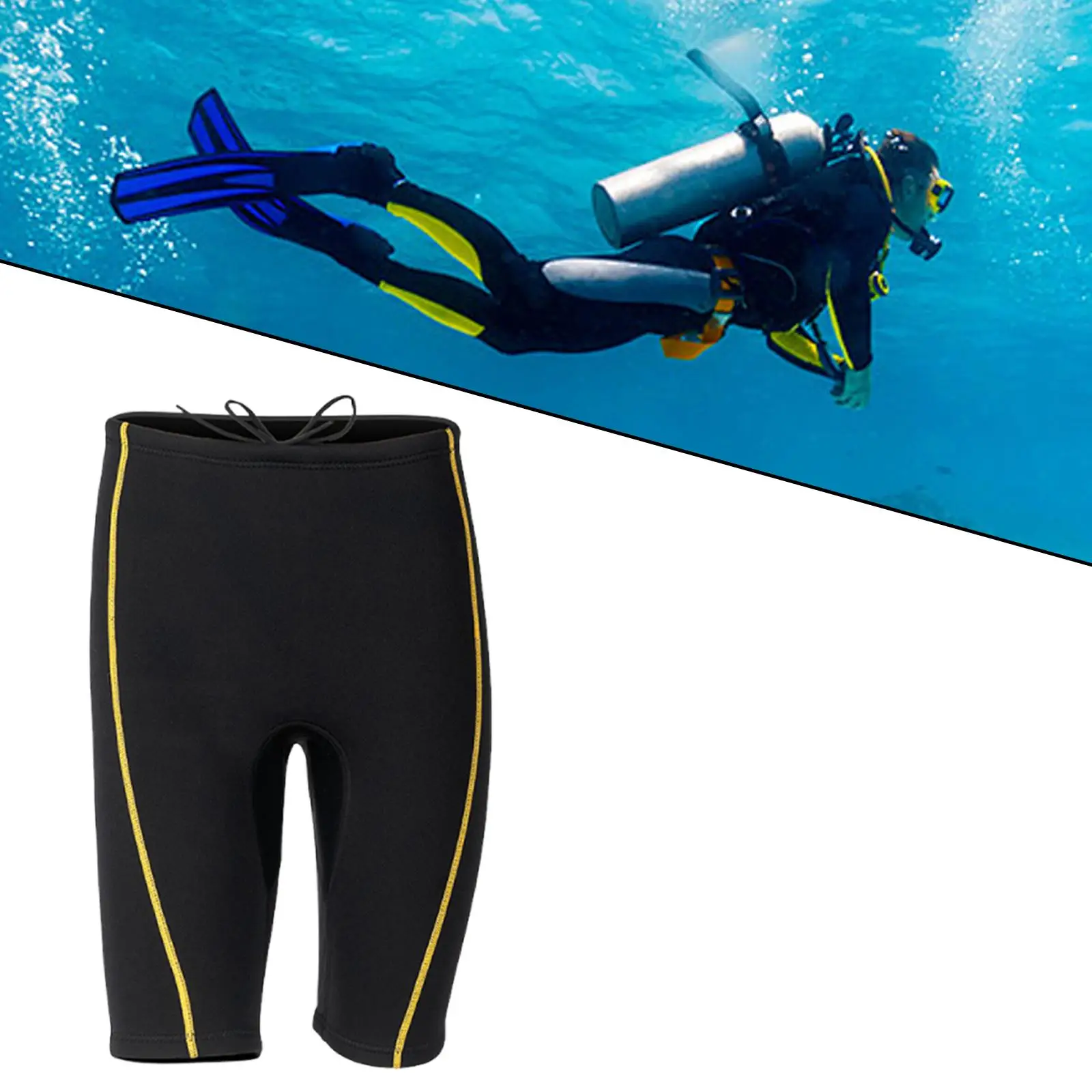 Scuba Diving Shorts 1.5mm Neoprene Shorts Trunks Running Keep Warm Wet Suit for Water Sports Underwater Boating Canoeing Surfing