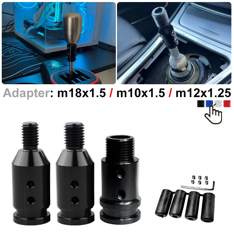 Universal Car Manual Gear Shift Knob Adapter For M18x1.5/M10x1.5
