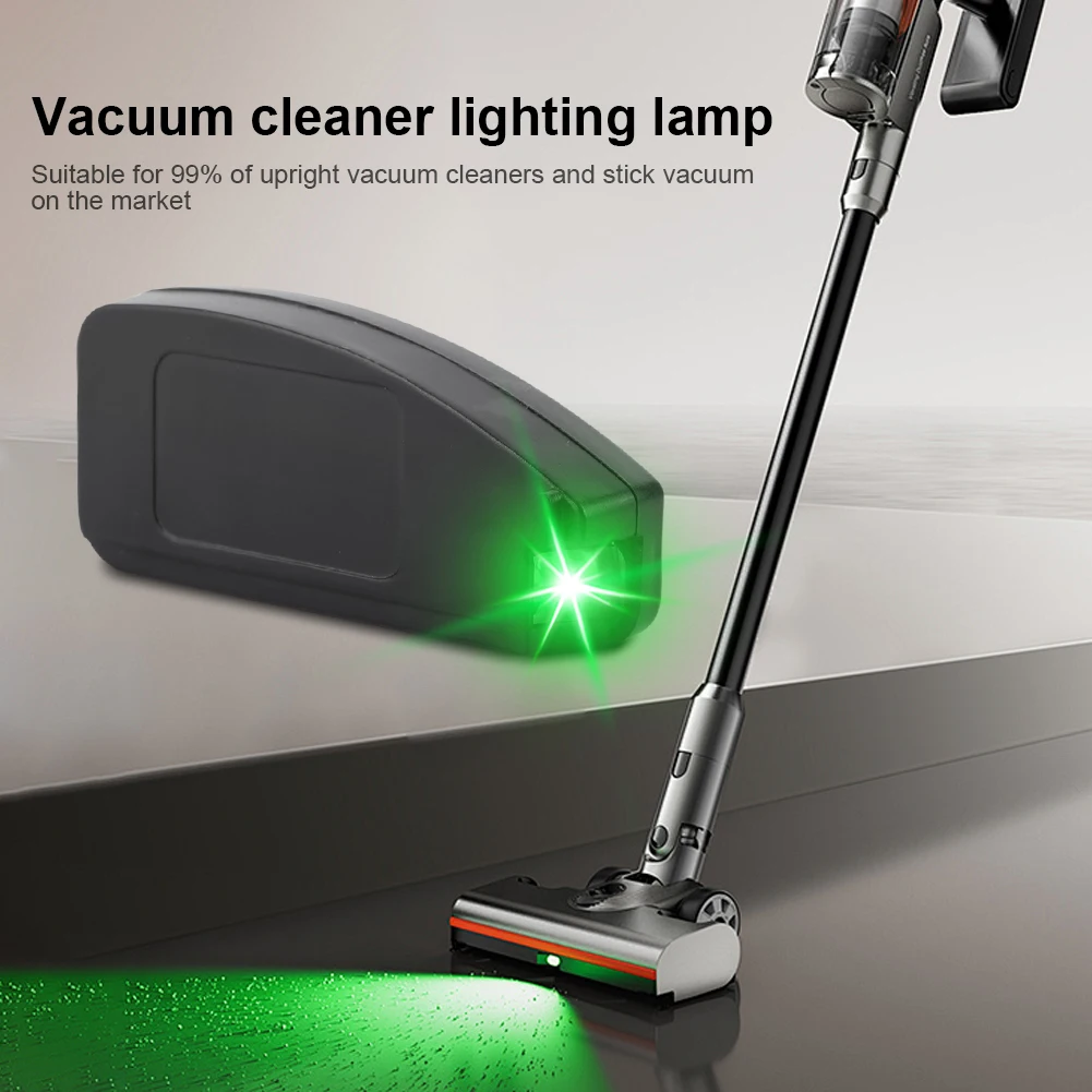 Vacuum Light with Green LED Illuminated Attachment Universal Vacuum Lamp Vacuum Cleaner LED Dust Display Lamp for Home Pet Shop