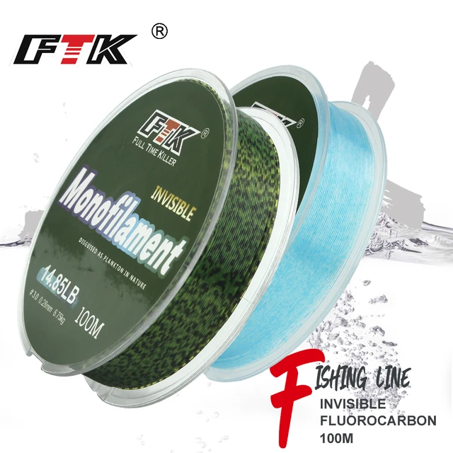 FTK 100m Invisible Fishing Line Speckle Carp Monofilament Line Super Strong  Spotted Line Sinking 0.20mm-0.50mm 4.13LB-34.32LB - AliExpress