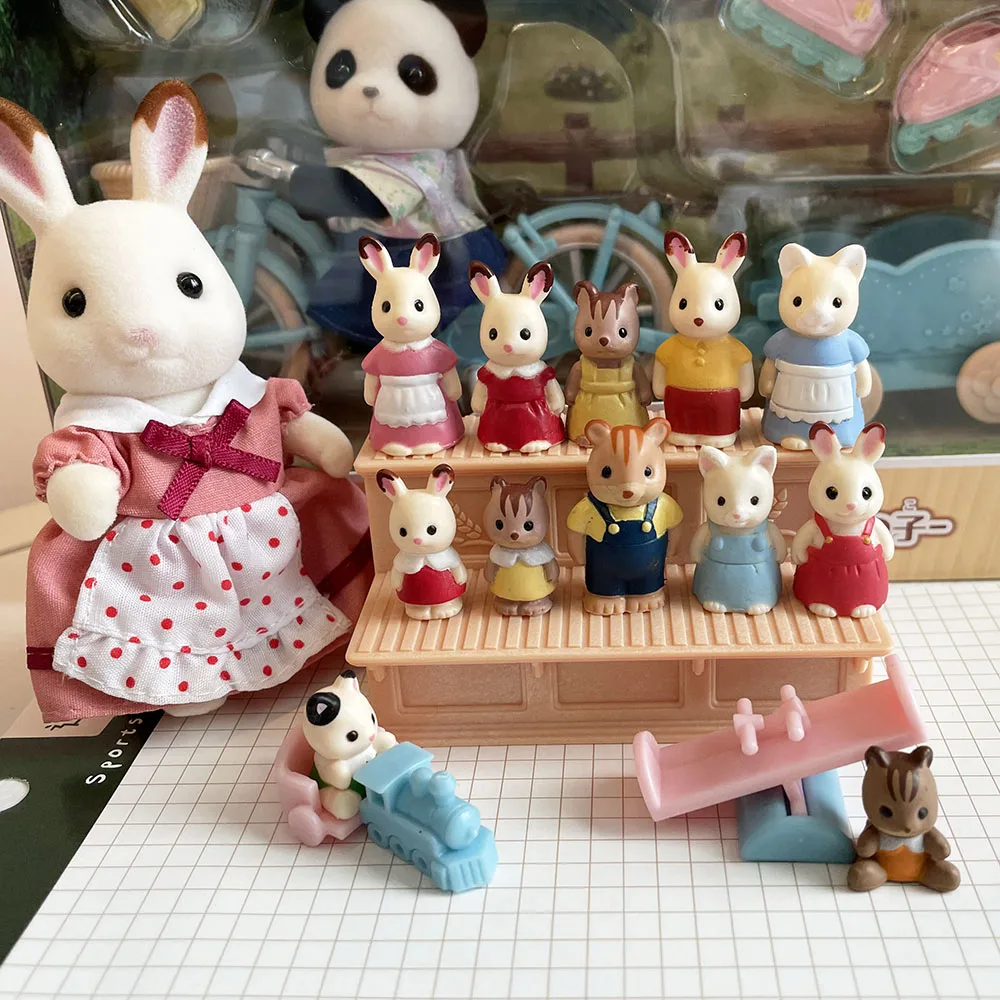 シルバニアファミリー - シルバニア　グレーシマネコの女の子・オークルイヌの女の子　ドレスセット【非売品】 シルバニアファミリー - シルバニア グレーシマネコの女の子