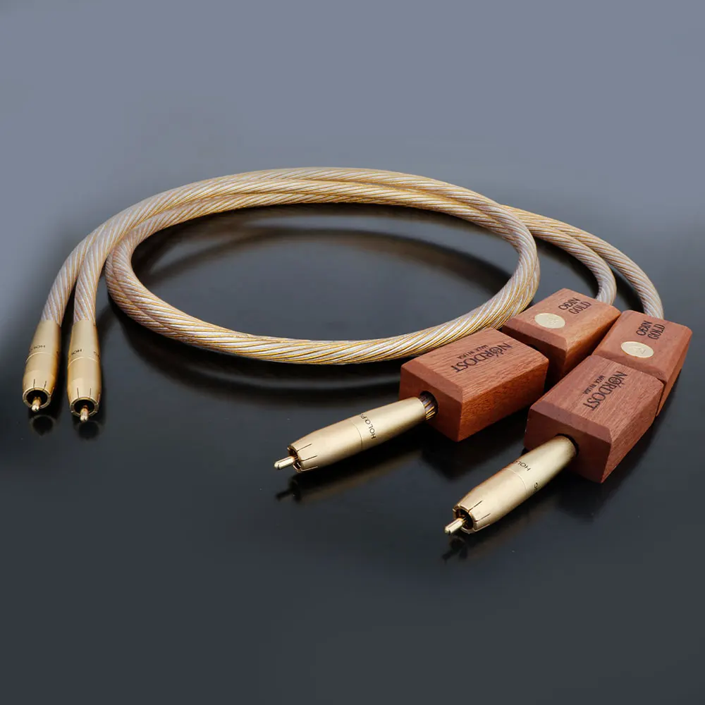 Hi End Nordost ODIN 2 Cable de altavoz de Audio RCA dorado, Cable XLR ...