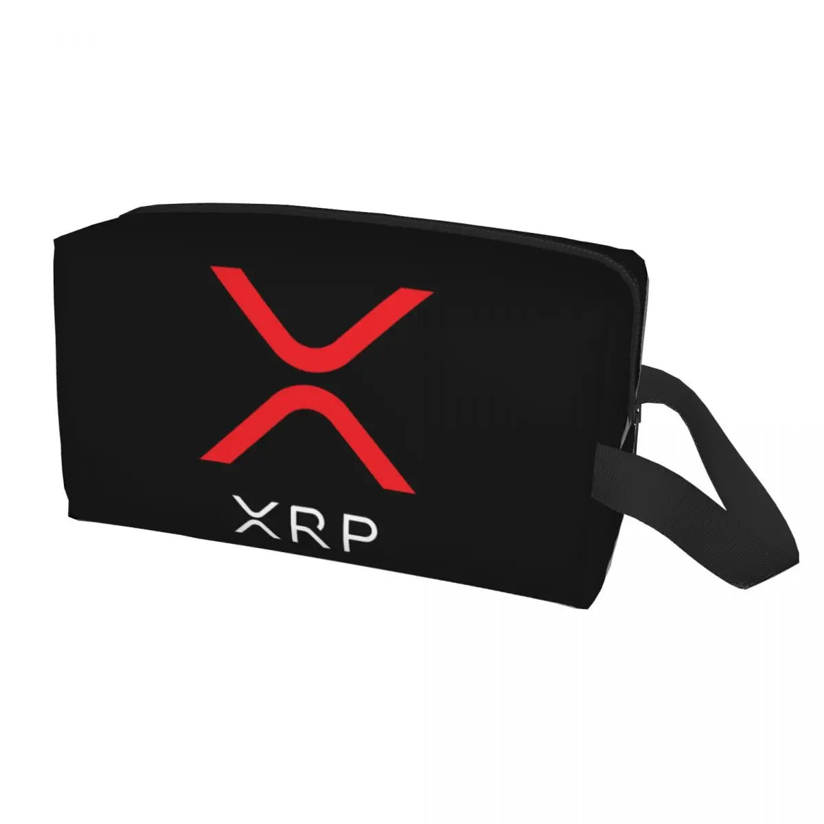 

Ripple XRP Ripple Red Makeup Bag for Women Travel Cosmetic Organizer Cute Bitcoin Storage Toiletry Bags