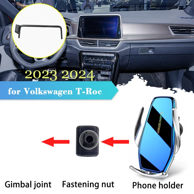 Mobile Phone Holder for Volkswagen VW T-Roc A11 AC7 R-Line 2023