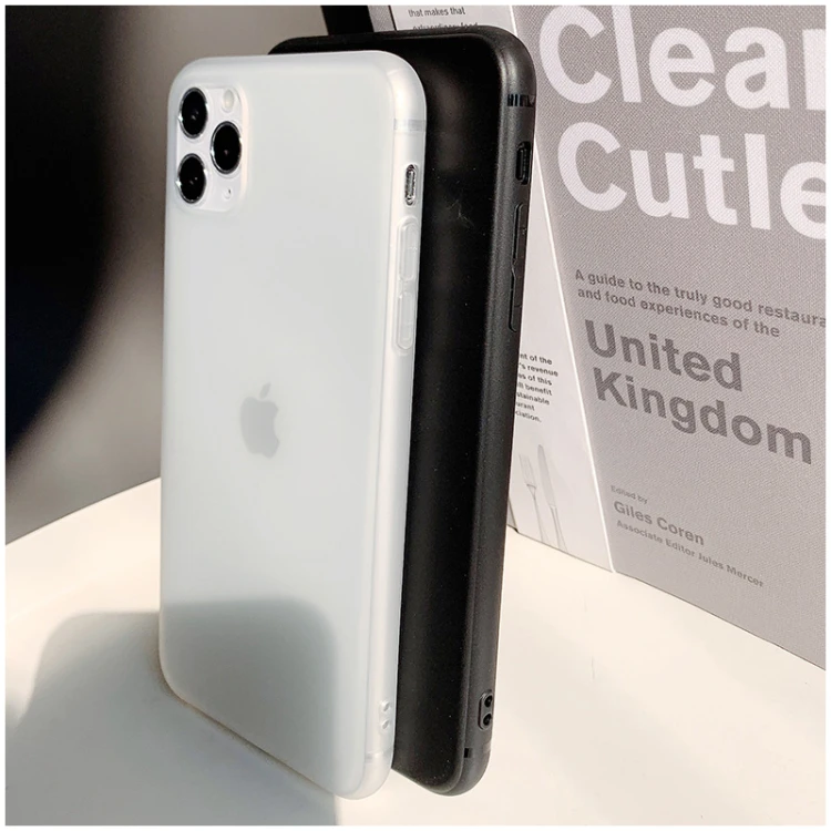 Sleek Black & White Matte Ultra-Thin Phone Case
