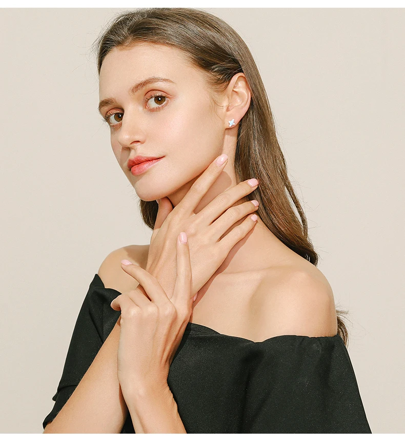 MODIAN Authentic 925 Sterling Silver Geometric Rectangle Natural Opal Jewelry Sets Rings Earrings For Women Wedding Jewelry