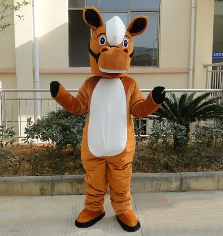 Paashaas Konijn Pak Kostuum Bruin Mascotte Haas Paashaaspak kopen