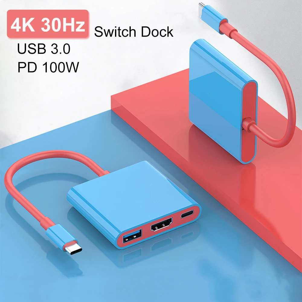 Genki Covert Dock Nintendo Switch Switch Dock,36W USB C Chargeur