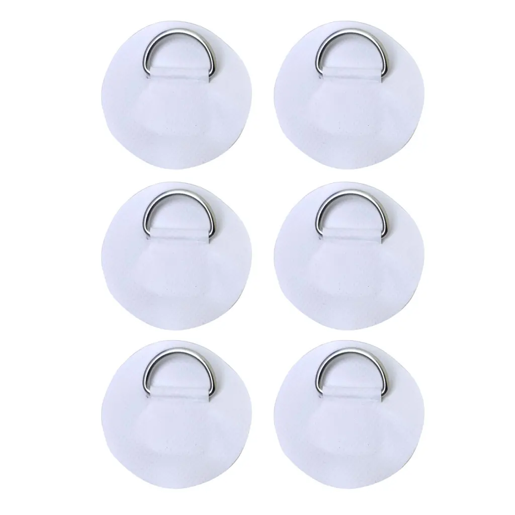 D Ring Patch 6.5CM D-Ring Patch For Inflatable Boat Kayak Dinghy SUP PVC Patch Stand-Up Paddleboard Canoe Rafting Rope Ring