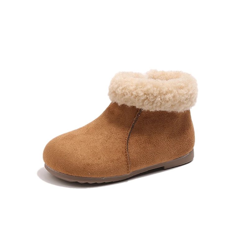Girls Soft Sole Anti Slip Ankle Boots Winter Casual Shoes