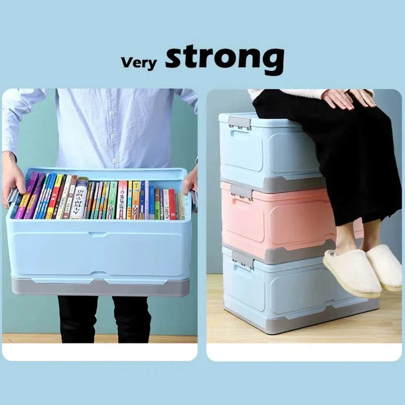 접이식 보관 상자, 고등학교 책 보관, 교실에 책 정리, 휴대용 자동 보관 정리함, 뚜껑 포함
