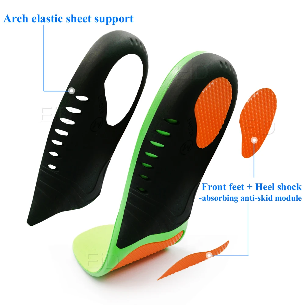 High Arch Support Insoles Orthopedic Shoes Sole For Feet Arch Pad Relieve Plantar Fasciitis Pain Flat Foot Sports Insert sport insoles