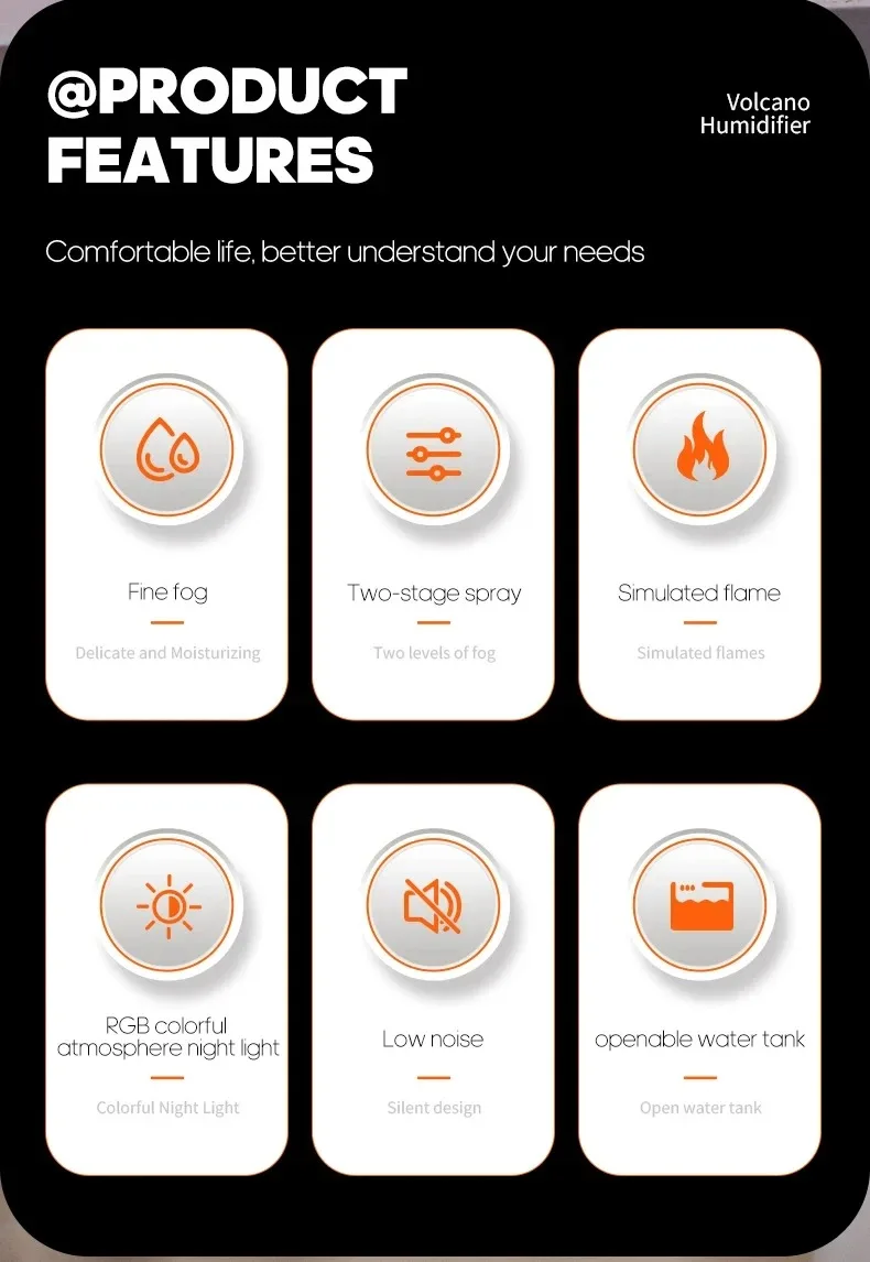 Description Picture 3 of itemNew Air Humidifier 300ml Large Capacity USB Desktop Mist Aromatherapy Diffuser with 7 Colorful Night Lights Water Mist Humid